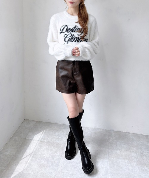 INGNI（イング）の「フェイクレザーショートパンツ（その他パンツ・レディース・ブラック/ブラウン・FREE）」の8枚目の写真