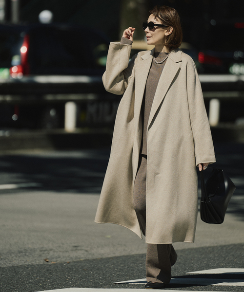 カシミヤリバーロングコート（その他アウター）｜VERMEIL par