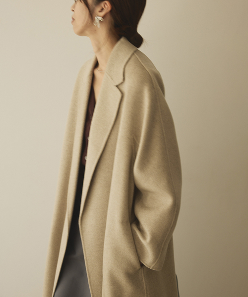 人気！ヴェルメイユパーイエナ ボアロングコート オーバーサイズ ウールコート 予約》wool over coat（その他ブルゾン／アウター）｜VERMEIL