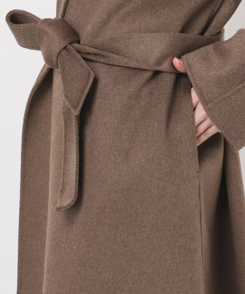 美品　ヴェルメイユパーイエナ　Aラインロングリバーコート　近年　スプリングガウン VERMEIL par iena｜《予約》カシミヤリバーロングコート