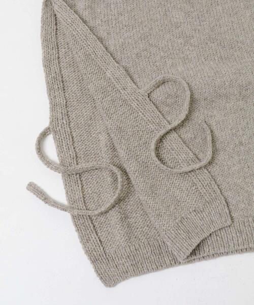かぐれ(カグレ)の「ペルーワイドニットベスト(ニット/セーター・レディース・グレー/アイボリー・FREE)」の8枚目の写真
