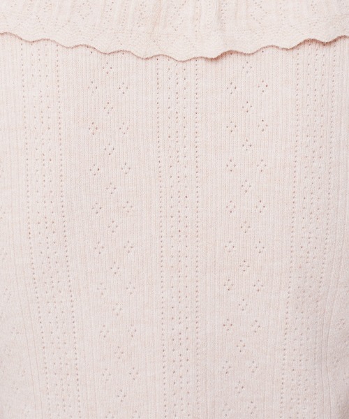 Deicyアイレットフリルニットカーディガン DEICY（デイシー） カーディガン アイレットフリルニットカーディガン