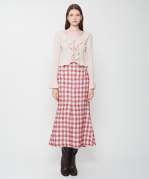 アイレットフリルニットカーディガン（カーディガン/ボレロ）｜DEICY