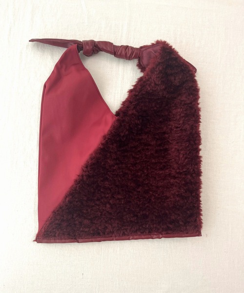 Casselini（キャセリーニ）の「ワンハンドルコンビトート（トートバッグ・レディース・バーガンディー/ブラック・ONE SIZE）」の16枚目の写真