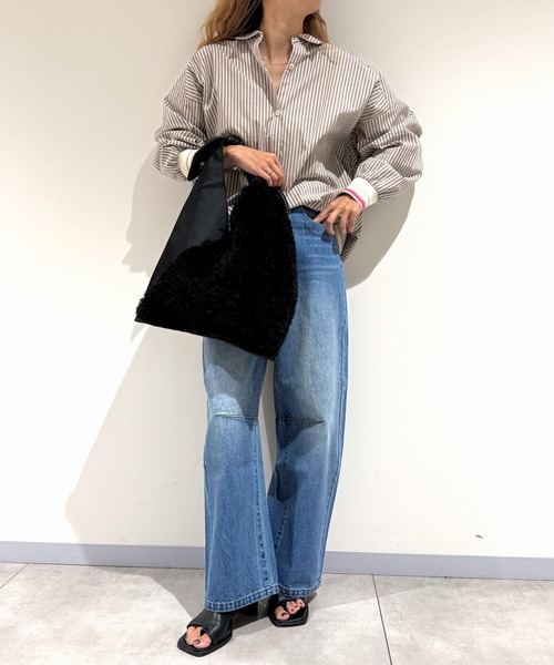 Casselini（キャセリーニ）の「ワンハンドルコンビトート（トートバッグ・レディース・バーガンディー/ブラック・ONE SIZE）」の3枚目の写真