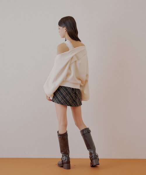 ワンショル肩レーストップス（Tシャツ/カットソー）｜Chico