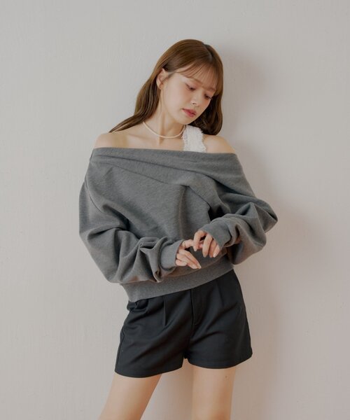 トップス nico1113toto ワンショル肩レーストップス（Tシャツ/カットソー）｜Chico（チコ）の