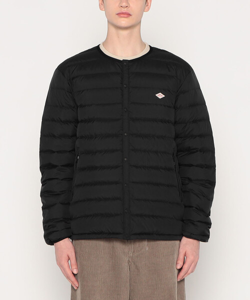 【新品】DANTON CREWNECK INNER DOWN JACKET Danton - Women's Inner Down Crewneck Jacket in Light Brown