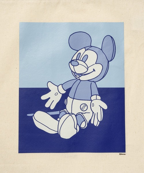 Disney(ディズニー)の「Mickey Mouse / TOTE Designed by KYNE(トートバッグ・メンズ・ブラック/ホワイト・FREE)」の4枚目の写真