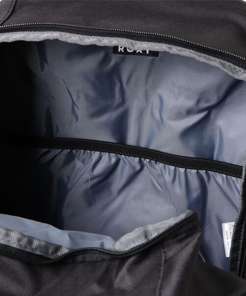 ROXY（ロキシー）の「ROXY/ロキシー バックパック GO OUT【A4対応】 撥水加工 保冷機能 RBG254301（バックパック/リュック・レディース・ブラック×ホワイト/ブラック×ブルー/ブラック×レッド・FREE）」の6枚目の写真