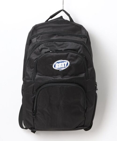 ROXY（ロキシー）の「ROXY/ロキシー バックパック GO OUT【A4対応】 撥水加工 保冷機能 RBG254301（バックパック/リュック・レディース・ブラック×ホワイト/ブラック×ブルー/ブラック×レッド・FREE）」の8枚目の写真