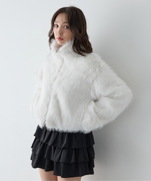 EPICA ホワイトファーコート オープンフロント EPICA ホワイトファーコート オープンフロント EPICA ホワイトファー