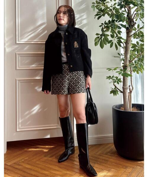 セール】【otonaMUSE 11月号掲載】オーバーラップサークルショート