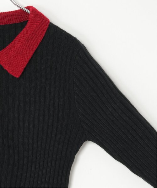 VENCEEXCHANGE(ヴァンスエクスチェンジ)の「バルキー7G配色ポロカーディガン(カーディガン/ボレロ・レディース・ブラック/ブラウン/グレー・FREE)」の19枚目の写真