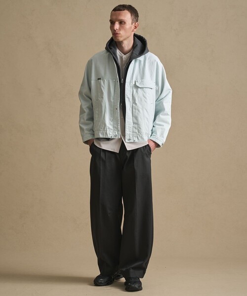 PUBLIC TOKYO(パブリックトウキョウ)の「SHIOTA×PUBLIC TOKYO 3rdツイストデニムジャケット(ブルゾン・メンズ・サックスブルー/ネイビー/ダークインディゴブルー/ブラック・3/2/1)」の11枚目の写真