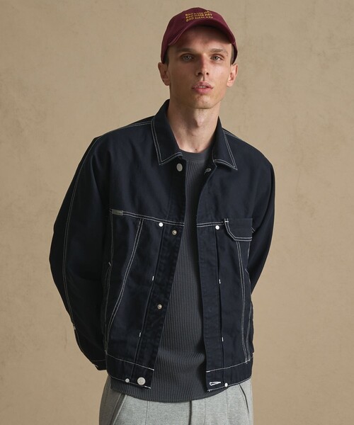 PUBLIC TOKYO(パブリックトウキョウ)の「SHIOTA×PUBLIC TOKYO 3rdツイストデニムジャケット(ブルゾン・メンズ・サックスブルー/ネイビー/ダークインディゴブルー/ブラック・3/2/1)」の14枚目の写真