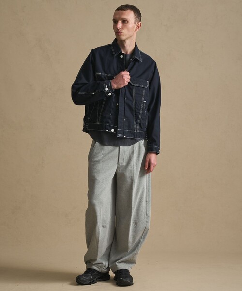 PUBLIC TOKYO(パブリックトウキョウ)の「SHIOTA×PUBLIC TOKYO 3rdツイストデニムジャケット(ブルゾン・メンズ・サックスブルー/ネイビー/ダークインディゴブルー/ブラック・3/2/1)」の18枚目の写真