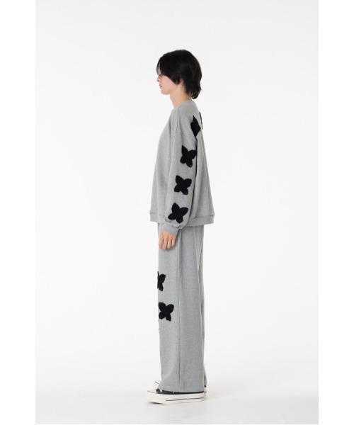 DISCOVERED（ディスカバード）の「BUTTERFLY CROCHET SWEAT（スウェット・メンズ・グレー/ブラック・SMALL/LARGE）」の16枚目の写真