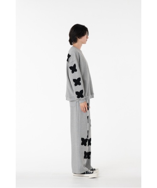DISCOVERED（ディスカバード）の「BUTTERFLY CROCHET SWEAT（スウェット・メンズ・グレー/ブラック・SMALL/LARGE）」の18枚目の写真