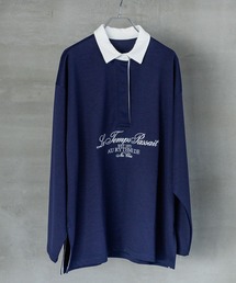 ラガーシャツ」に該当するブルー・ネイビー/青色系のレディース