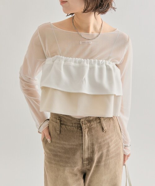 mystic（ミスティック）の「レイヤードベルト（ベルト・レディース・アイボリー/グレー・ONE SIZE）」の4枚目の写真