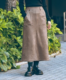 LAKOLE | ＜着丈が選べる＞スエードポンチベイカースカート / 602341(スカート)