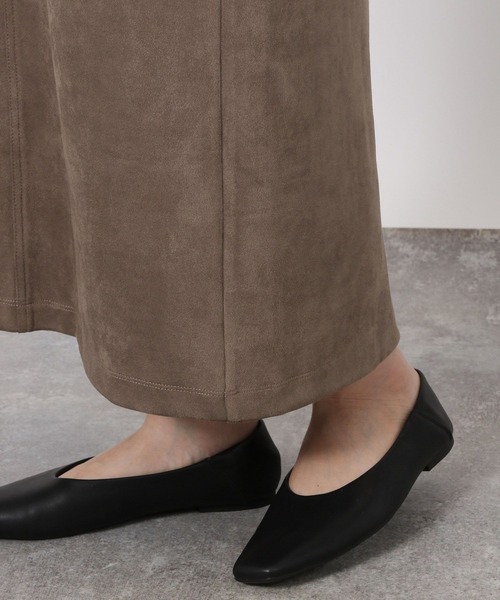 LAKOLE（ラコレ）の「＜着丈が選べる＞スエードポンチベイカースカート / 602341（スカート・レディース・モカ/カーキ/グレー・MEDIUM/LARGE）」の15枚目の写真