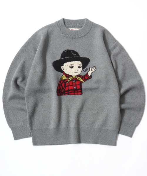 Lee(リー)の「Lee(リー)BUDDY LEE ヴィンテージジャガードニットセーター メンズ レディース ユニセックス(ニット/セーター・メンズ・ネイビー/グレー・XL/M/L)」の2枚目の写真