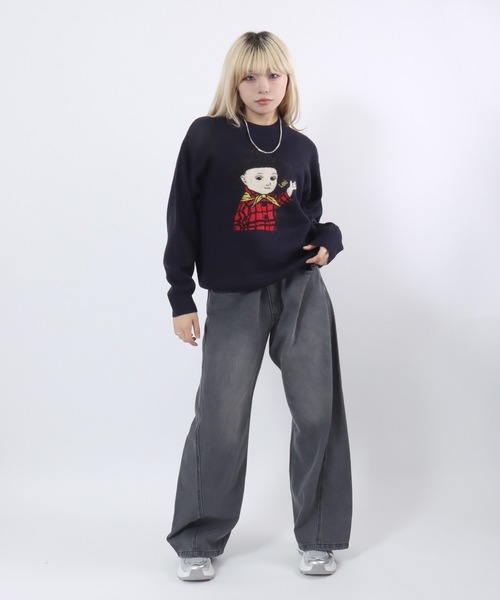 Lee(リー)の「Lee(リー)BUDDY LEE ヴィンテージジャガードニットセーター メンズ レディース ユニセックス(ニット/セーター・メンズ・ネイビー/グレー・XL/M/L)」の22枚目の写真