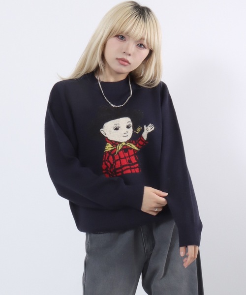 Lee(リー)の「Lee(リー)BUDDY LEE ヴィンテージジャガードニットセーター メンズ レディース ユニセックス(ニット/セーター・メンズ・ネイビー/グレー・XL/M/L)」の19枚目の写真