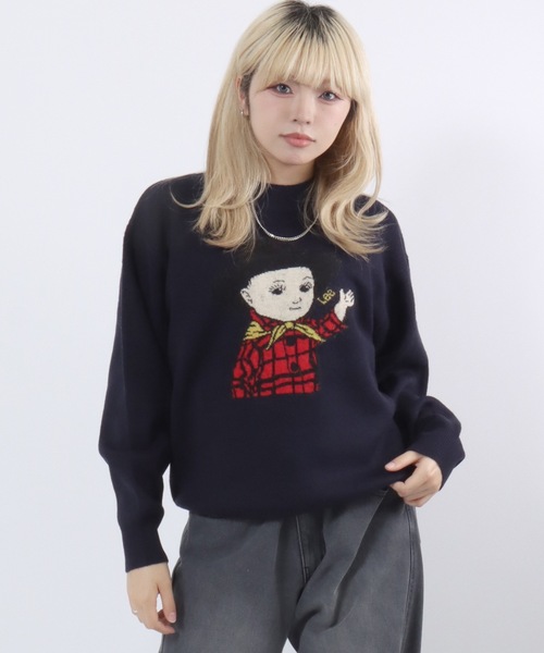 Lee(リー)の「Lee(リー)BUDDY LEE ヴィンテージジャガードニットセーター メンズ レディース ユニセックス(ニット/セーター・メンズ・ネイビー/グレー・XL/M/L)」の20枚目の写真