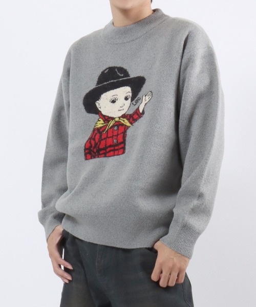 Lee(リー)の「Lee(リー)BUDDY LEE ヴィンテージジャガードニットセーター メンズ レディース ユニセックス(ニット/セーター・メンズ・ネイビー/グレー・XL/M/L)」の14枚目の写真