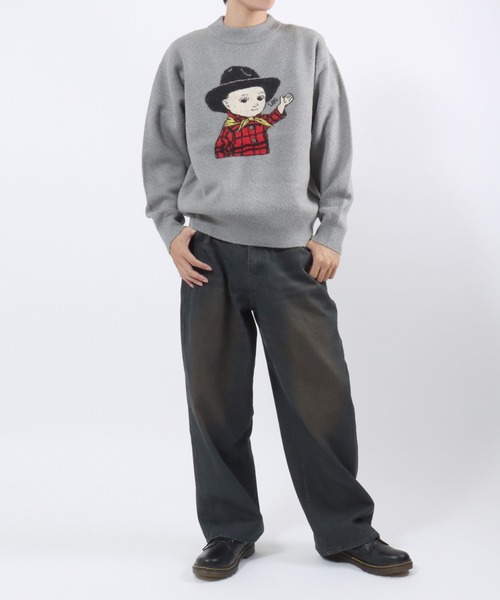 Lee(リー)の「Lee(リー)BUDDY LEE ヴィンテージジャガードニットセーター メンズ レディース ユニセックス(ニット/セーター・メンズ・ネイビー/グレー・XL/M/L)」の16枚目の写真