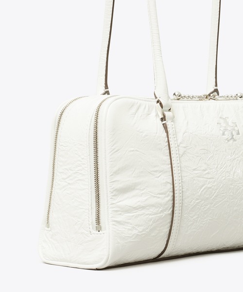 TORY BURCH(トリーバーチ)の「マシュマロ クリンクルレザー スモールサッチェル(ショルダーバッグ・レディース・ブラック・ONE SIZE)」の5枚目の写真