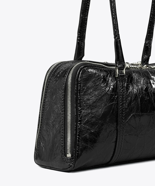TORY BURCH(トリーバーチ)の「マシュマロ クリンクルレザー スモールサッチェル(ショルダーバッグ・レディース・ブラック・ONE SIZE)」の9枚目の写真