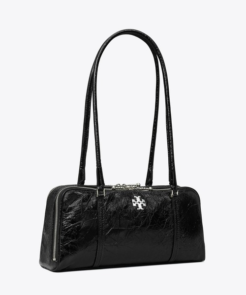 TORY BURCH(トリーバーチ)の「マシュマロ クリンクルレザー スモールサッチェル(ショルダーバッグ・レディース・ブラック・ONE SIZE)」の6枚目の写真