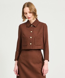 テーラードジャケット（ブラウン/茶色系）ファッション通販