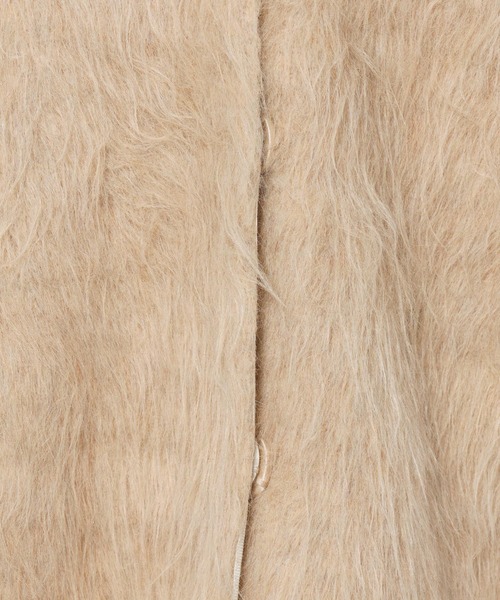 mysty woman（ミスティウーマン）の「接結シャギーニットカーディガン 603611（カーディガン/ボレロ・レディース・ベージュ/グレー/アイボリー・FREE）」の14枚目の写真