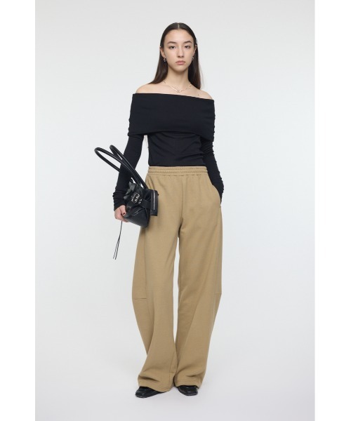 MOUSSY(マウジー)の「【再入荷&新色登場】CURVE LINE SWEAT PANTS / カーブラインスウェット(スウェットパンツ・レディース・杢グレー/ライトブラック/ベージュ・2/1)」の20枚目の写真