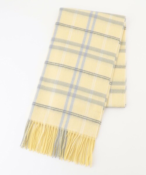 ANY（エニィ）の「ウールマフラー（マフラー・レディース・スカイブルー系3/ライトイエロー系3/レッド系3/アイボリー系3・F）」の3枚目の写真