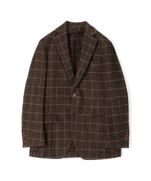 TOMORROWLAND （トゥモローランド）の「ウールシルクナイロン シングルブレステッド 2Bジャケット BOTTO GIUSEPPE（テーラードジャケット・メンズ・グリーン系その他/ブラック系その他/ブラウン系その他・48/44/46/50/52）」の2枚目の写真