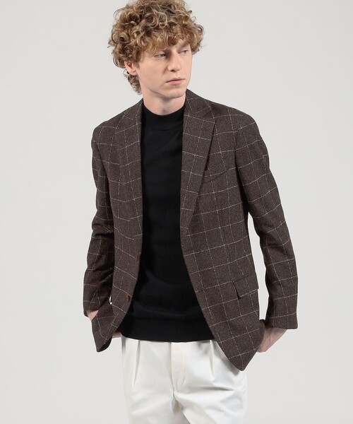 TOMORROWLAND （トゥモローランド）の「ウールシルクナイロン シングルブレステッド 2Bジャケット BOTTO GIUSEPPE（テーラードジャケット・メンズ・グリーン系その他/ブラック系その他/ブラウン系その他・48/44/46/50/52）」の19枚目の写真