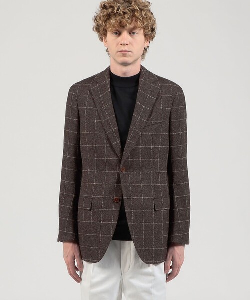 TOMORROWLAND （トゥモローランド）の「ウールシルクナイロン シングルブレステッド 2Bジャケット BOTTO GIUSEPPE（テーラードジャケット・メンズ・グリーン系その他/ブラック系その他/ブラウン系その他・48/44/46/50/52）」の18枚目の写真