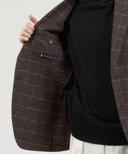 TOMORROWLAND （トゥモローランド）の「ウールシルクナイロン シングルブレステッド 2Bジャケット BOTTO GIUSEPPE（テーラードジャケット・メンズ・グリーン系その他/ブラック系その他/ブラウン系その他・48/44/46/50/52）」の15枚目の写真