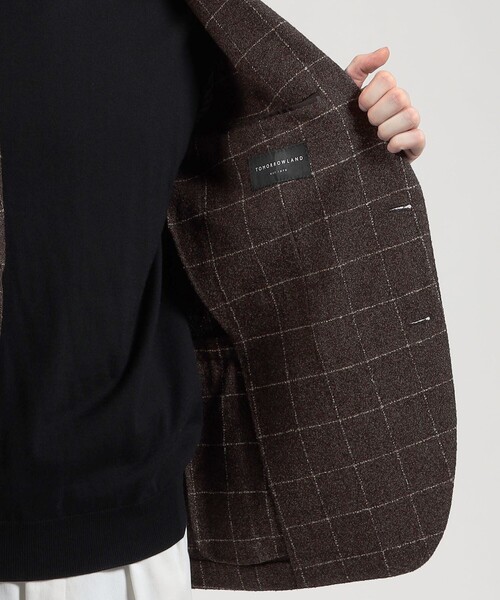 TOMORROWLAND （トゥモローランド）の「ウールシルクナイロン シングルブレステッド 2Bジャケット BOTTO GIUSEPPE（テーラードジャケット・メンズ・グリーン系その他/ブラック系その他/ブラウン系その他・48/44/46/50/52）」の14枚目の写真