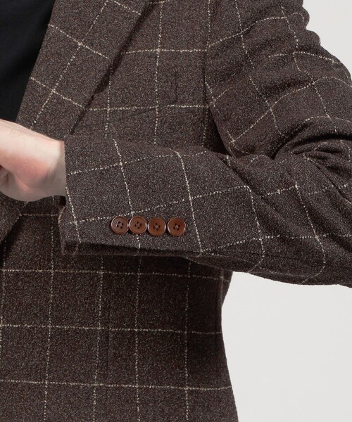 TOMORROWLAND （トゥモローランド）の「ウールシルクナイロン シングルブレステッド 2Bジャケット BOTTO GIUSEPPE（テーラードジャケット・メンズ・グリーン系その他/ブラック系その他/ブラウン系その他・48/44/46/50/52）」の12枚目の写真