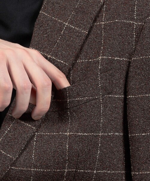 TOMORROWLAND （トゥモローランド）の「ウールシルクナイロン シングルブレステッド 2Bジャケット BOTTO GIUSEPPE（テーラードジャケット・メンズ・グリーン系その他/ブラック系その他/ブラウン系その他・48/44/46/50/52）」の10枚目の写真