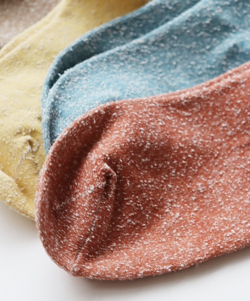 TAWARA（タワラ）の「【1P】肌側シルク ゴムなしクルーソックス（ソックス/靴下・レディース・ブラウン/レンガ/イエロー/ブルー・S）」の7枚目の写真