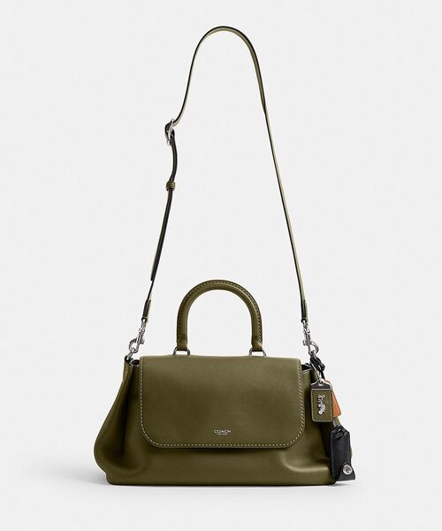 COACH(コーチ)の「スラウチー ローグ トップ ハンドル バッグ(ショルダーバッグ・レディース・グリーン系その他・ONE)」の8枚目の写真