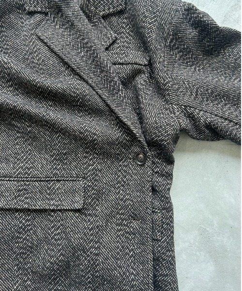 AIC.（エーアイシー）の「アシンメトリーツイードテーラードジャケット/セットアップ可能（テーラードジャケット・レディース・ブラウン/ブラック・FREE）」の3枚目の写真